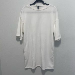 Publik White Shirt Dress With Pockets Size Small